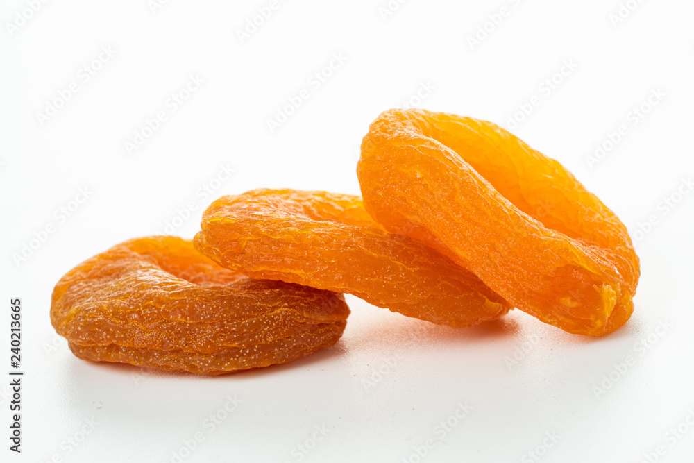 dried apricot and white background
dried apricot and white background