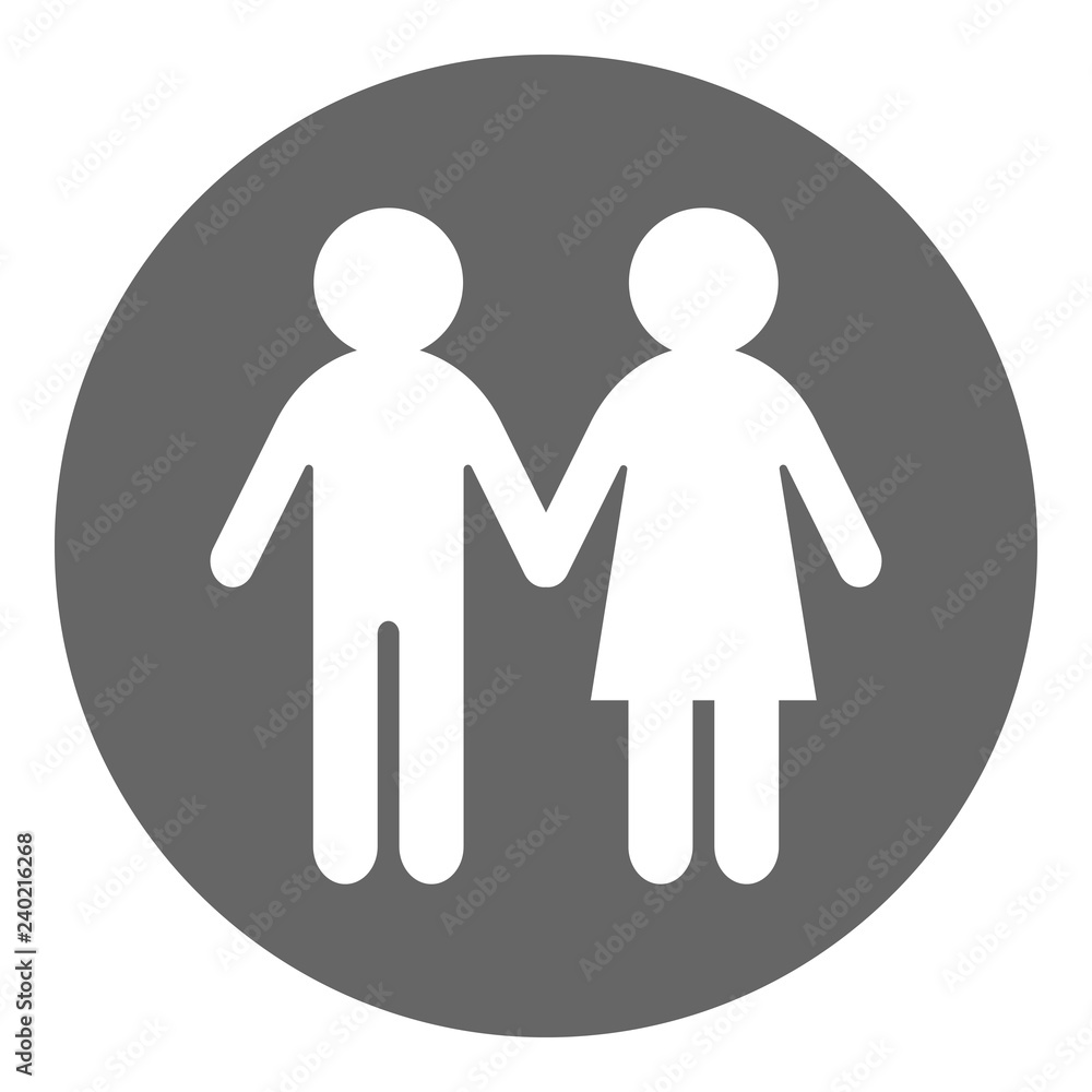 Heterosexual couple icon. Vector. Heterosexual couple icon. Vector.