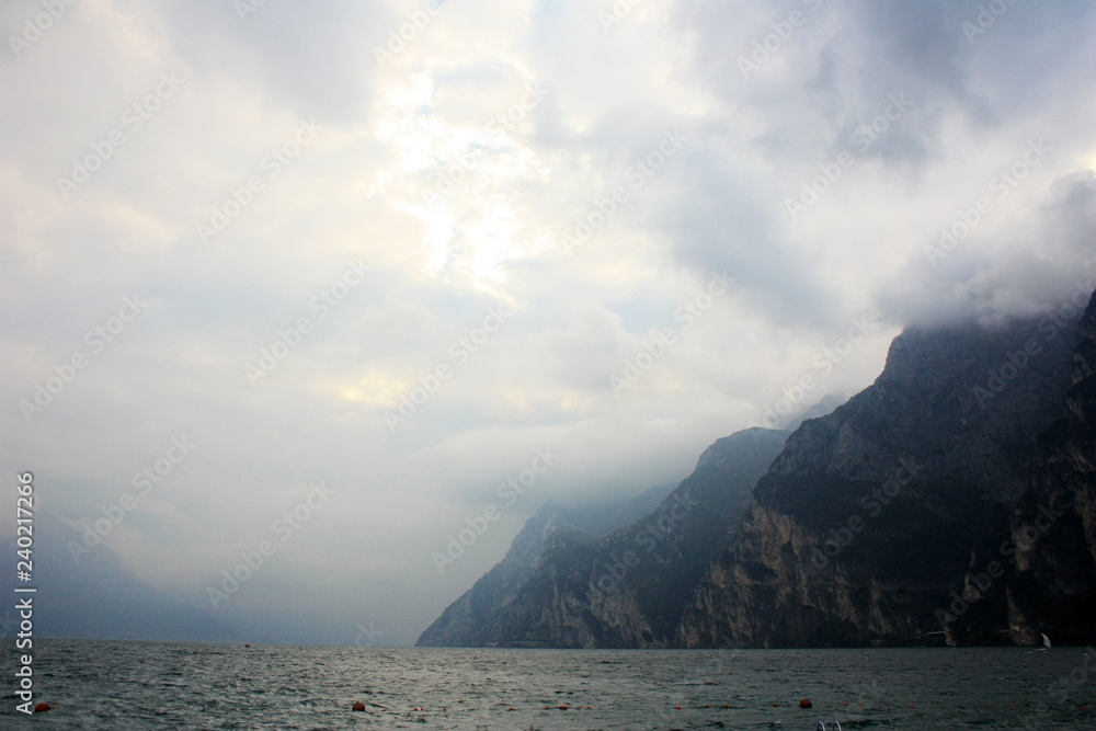 Clouds over Lake Garda, Italy