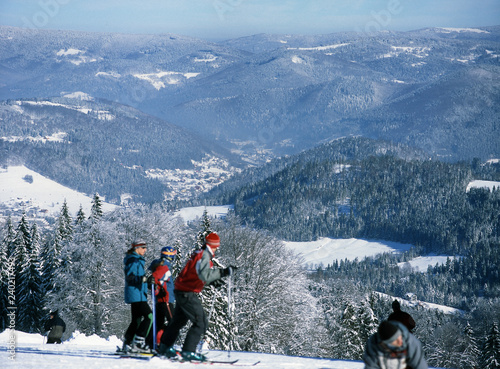 Slaski Beskid Mountains, Silesia Region, Poland: February, 2011 - Soszow Ski Resort, Wisla photo