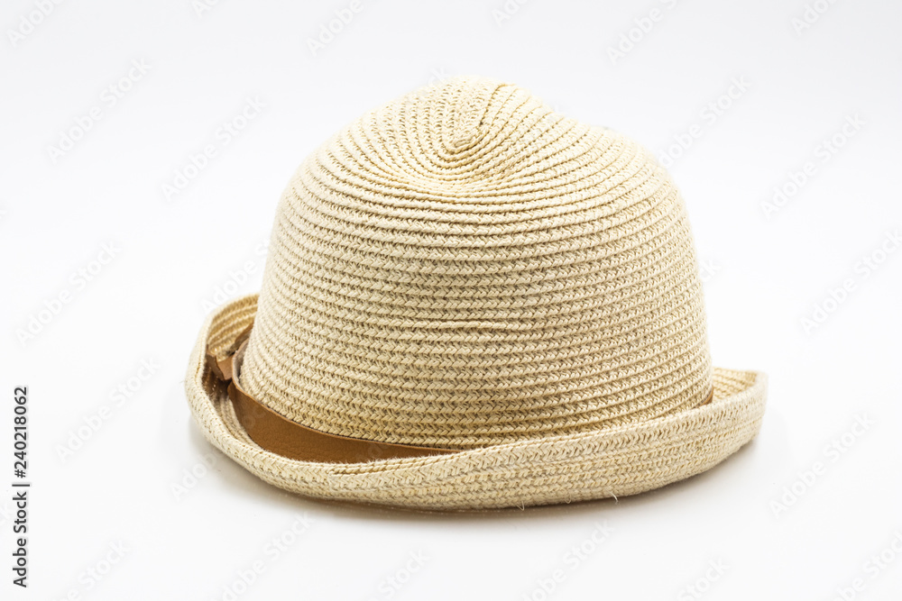 Lady Straw - hat on white background
