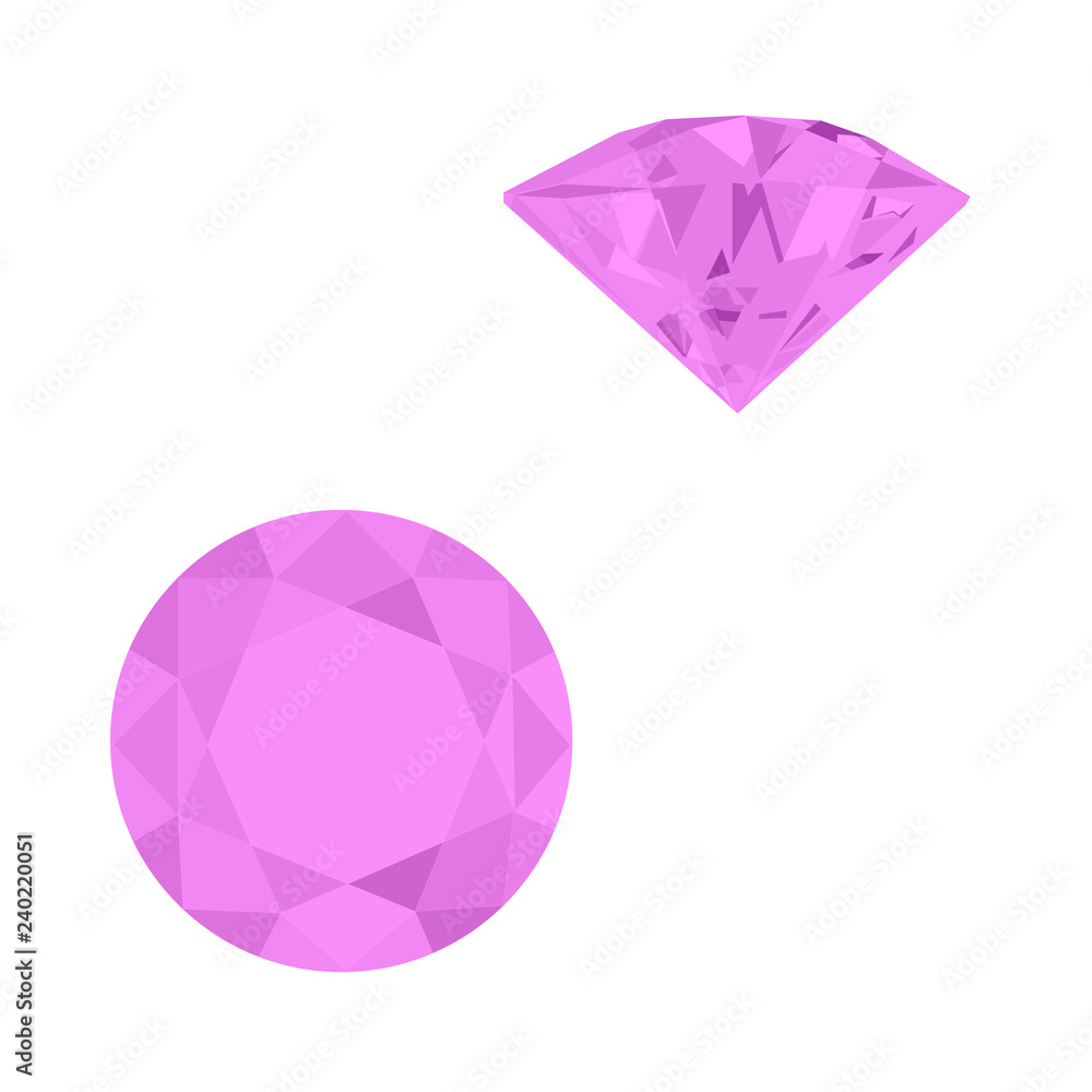 Purple gemstone vector Purple gemstone vector