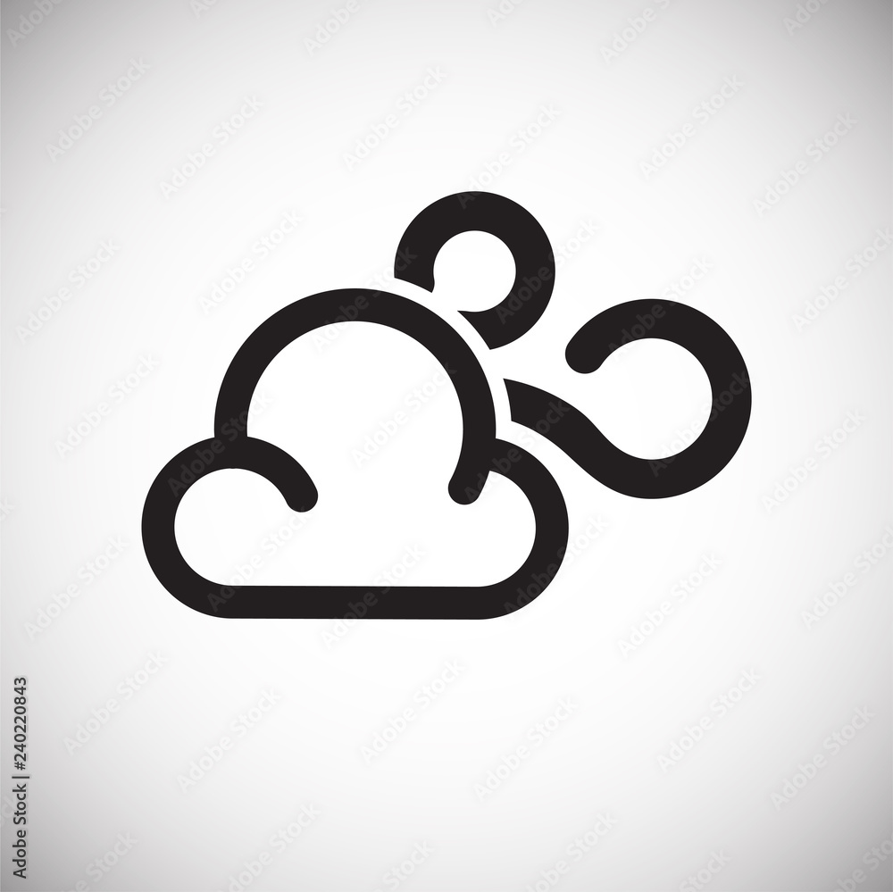 Weather windy icon on white background for graphic and web design, Modern simple vector sign. Internet concept. Trendy symbol for website design web button or mobile app Weather windy icon on white background for graphic and web design, Modern simple vector sign. Internet concept. Trendy symbol for website design web button or mobile app