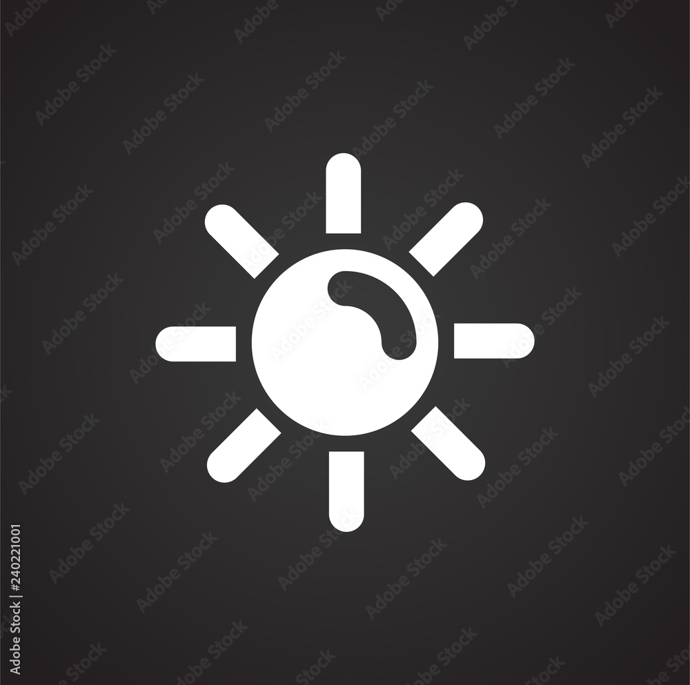 Weather clear sun on white background for graphic and web design, Modern simple vector sign. Internet concept. Trendy symbol for website design web button or mobile app Weather clear sun on white background for graphic and web design, Modern simple vector sign. Internet concept. Trendy symbol for website design web button or mobile app