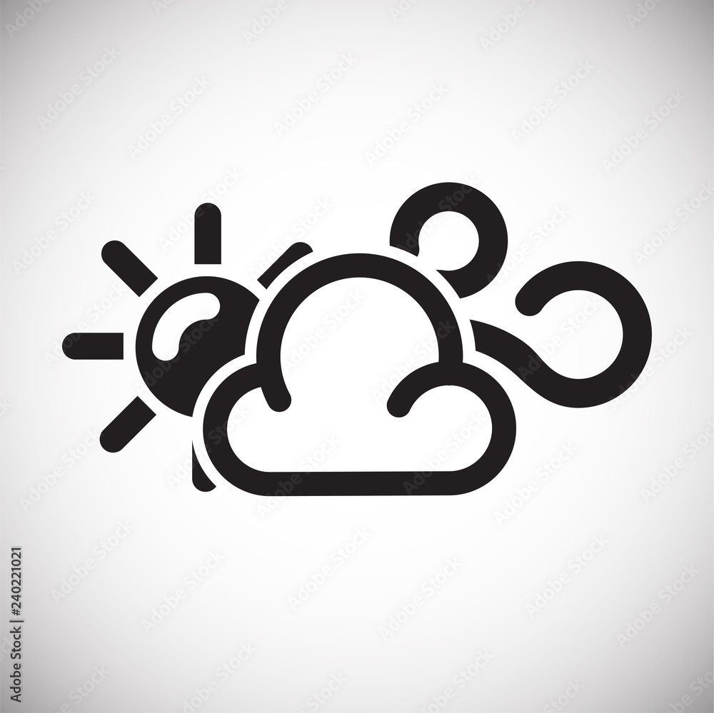 Weather windy icon on white background for graphic and web design, Modern simple vector sign. Internet concept. Trendy symbol for website design web button or mobile app Weather windy icon on white background for graphic and web design, Modern simple vector sign. Internet concept. Trendy symbol for website design web button or mobile app
