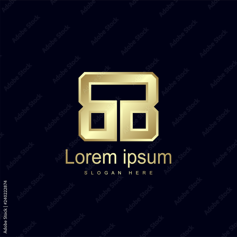 Initial Letter BB Logo Template Vector Design Initial Letter BB Logo Template Vector Design