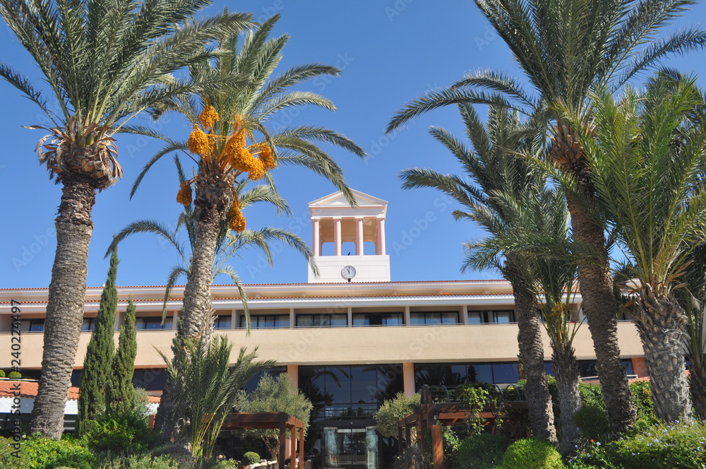 Fototapeta premium The beautiful Amathus Beach Hotel building Paphos in Cyprus