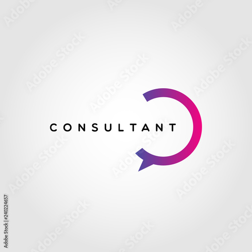 Colorful Consultan Logo Template photo