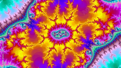 Flight thru the amazing fractal abstract colorful background fractal high resolution