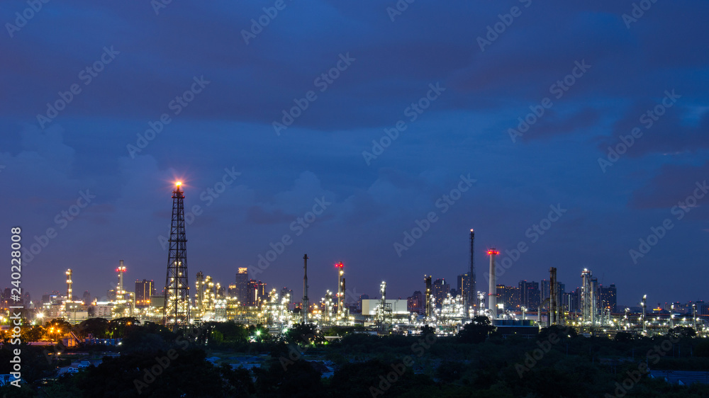 Oil refinery Chao Phraya River