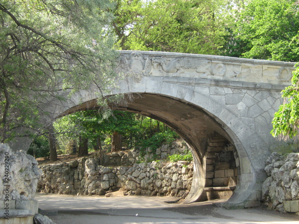 old stone bridge in Sevastopol