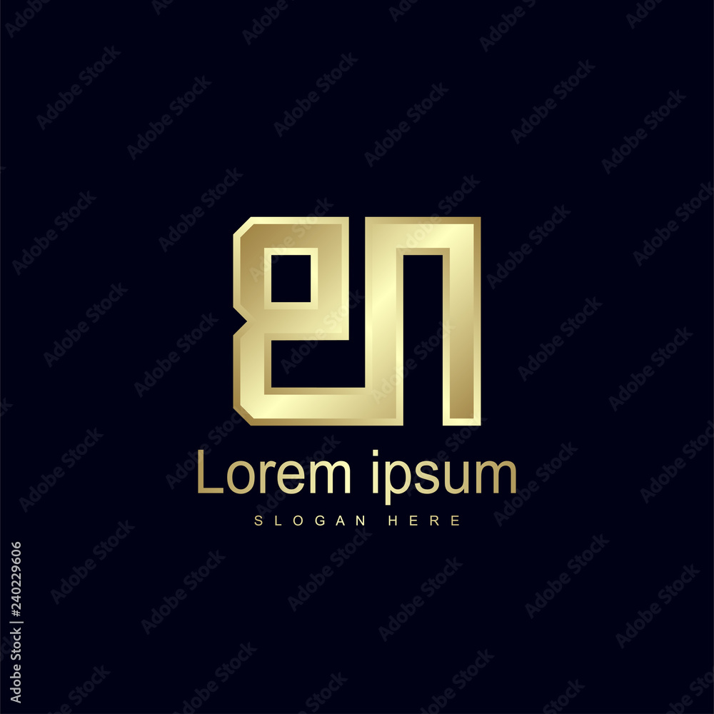 Initial Letter BN Logo Template Vector Design Initial Letter BN Logo Template Vector Design