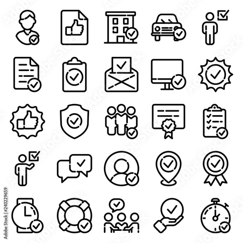 Approve Icon Set