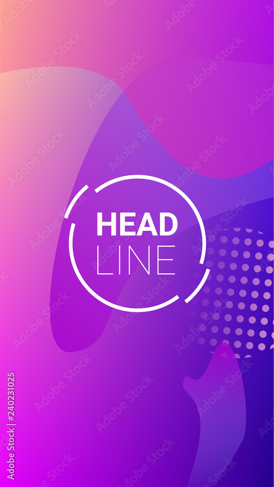 Obraz premium Gradient Background. Banner Design Composition. Horizontal Orientation. Modern Geometric Pattern. Gradient Background.