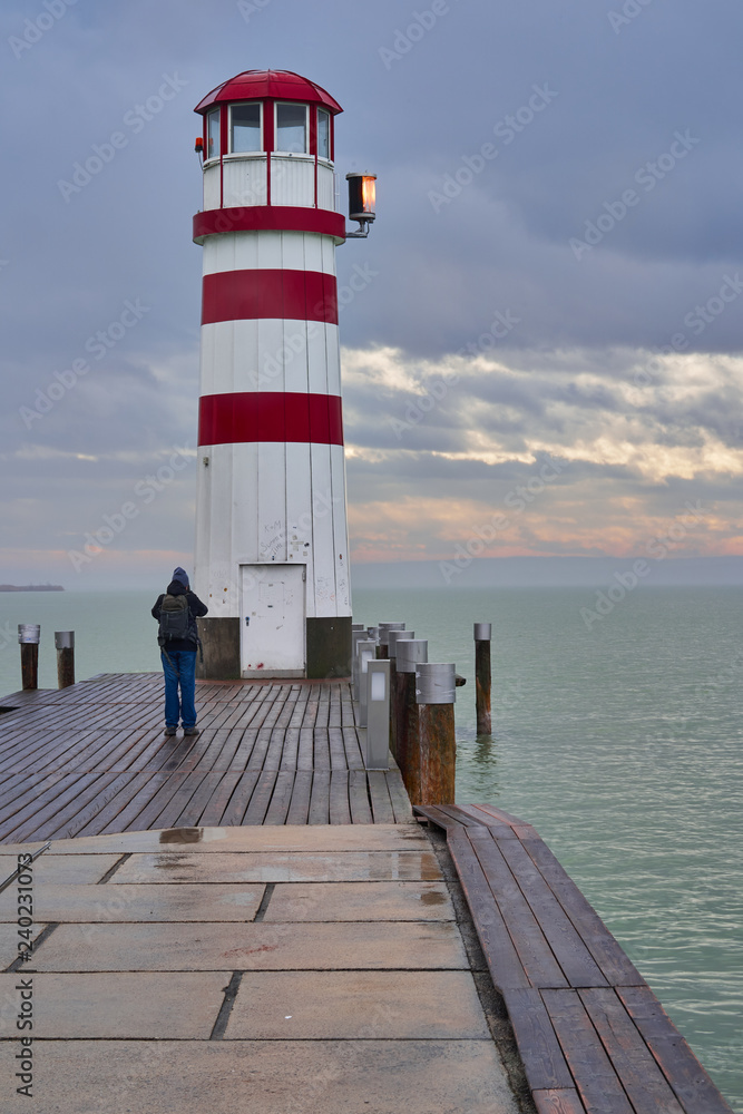 Lighthouse in Neusiedlersee Austria