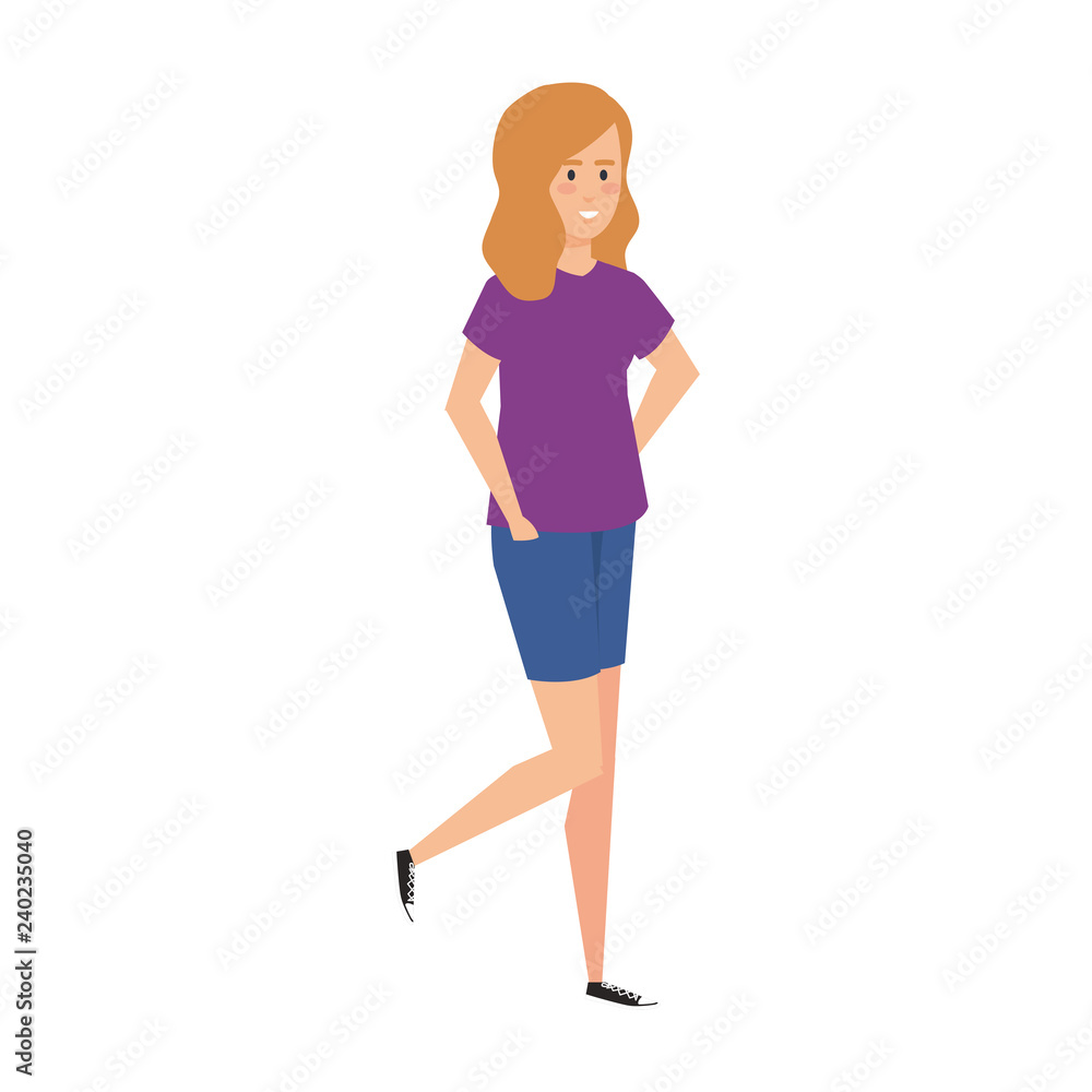 beautiful and young woman character beautiful and young woman character