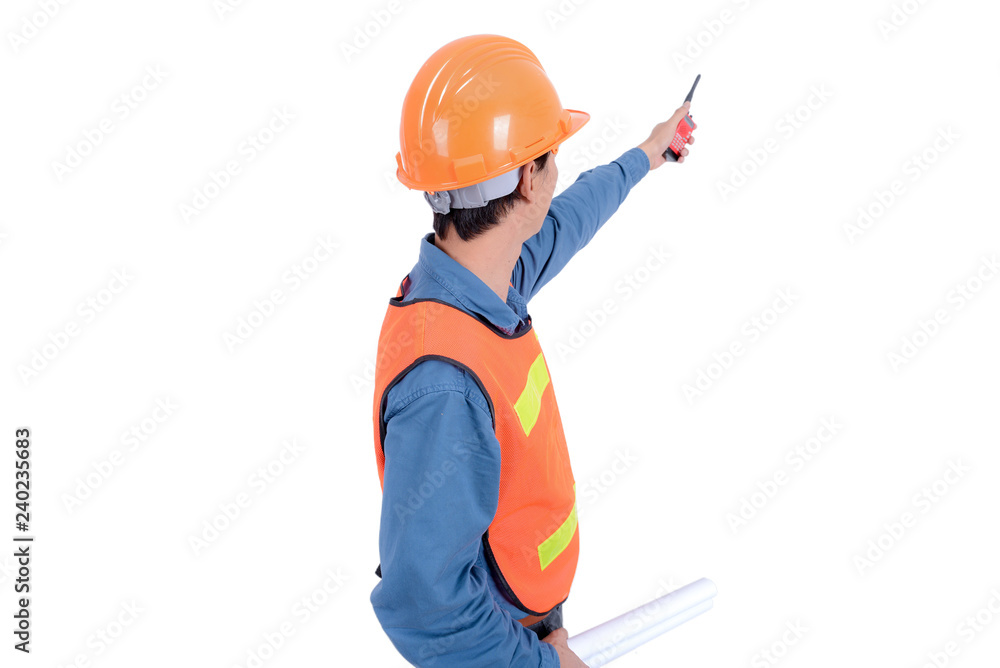 Engineer on white isolated background. Engineer on white isolated background.