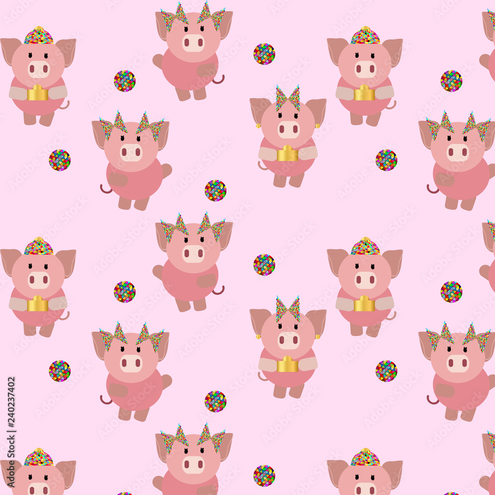 pig chinese new year seamless pattern 2 pig chinese new year seamless pattern 2