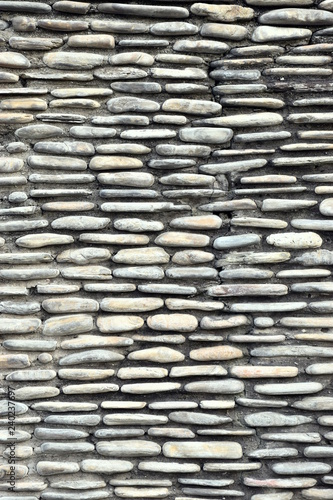 wall of stones garden