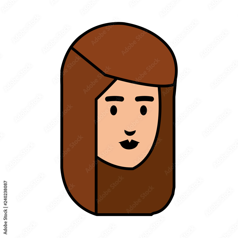 beautiful woman head avatar character beautiful woman head avatar character