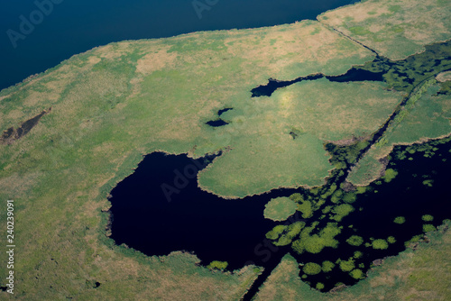 Danube Delta Aerial View over Unique Nature