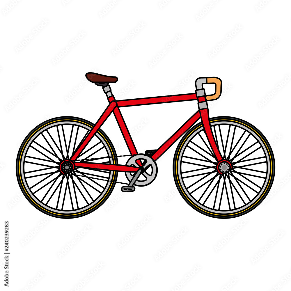 racing bicycle isolated icon