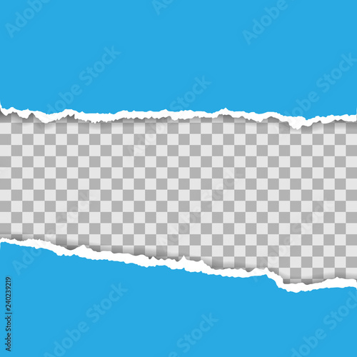 Torn paper pieces background with space for your text. Paper with ripped edges