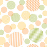 Abstract seamless pattern with colorful circles