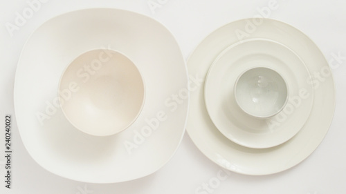 plate on white background