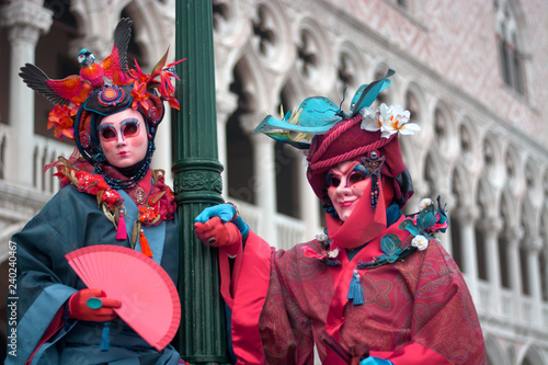 a copy of masks, Piazza San Marco in Venice, for the famous carnival