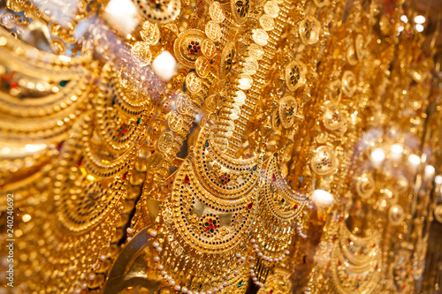 Photography Gold Indian wedding   jewellery in the Gold Souk in Dubai, UAE