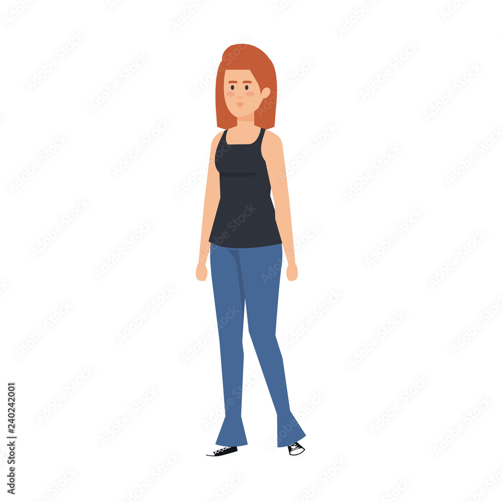 beautiful and young woman character beautiful and young woman character