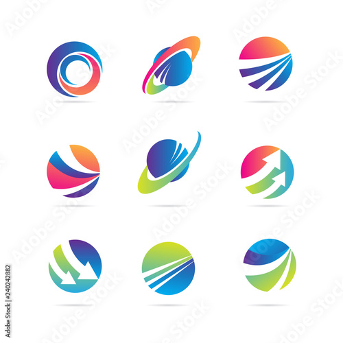 Global Finance Company Business Logo Template Collection