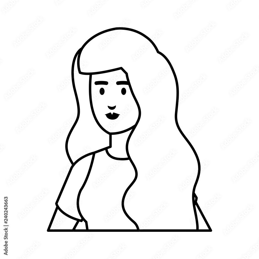 beautiful and young woman character beautiful and young woman character