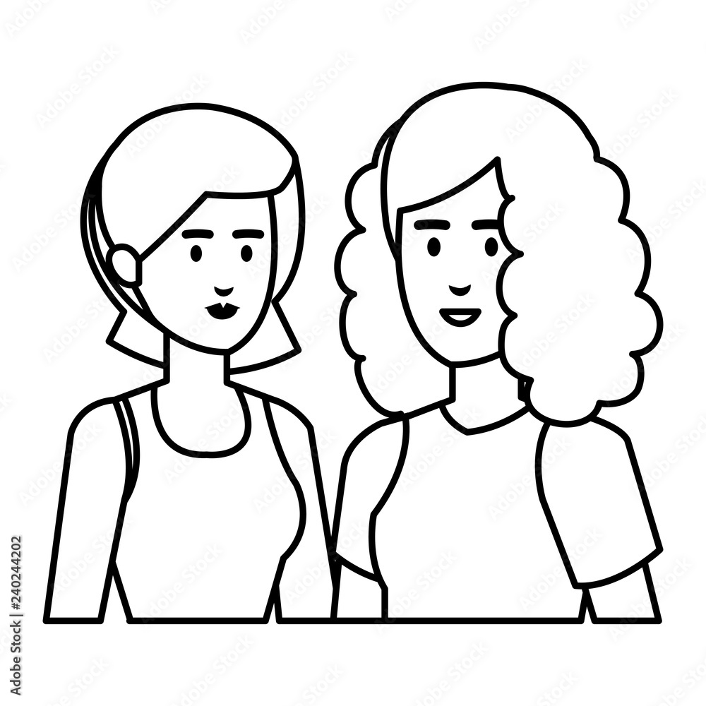 couple of women characters couple of women characters