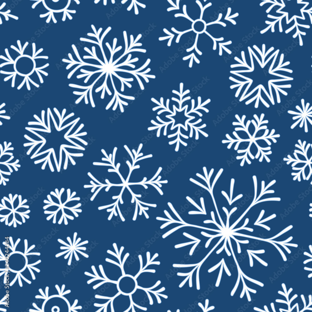 Christmas seamless doodle pattern Christmas seamless doodle pattern