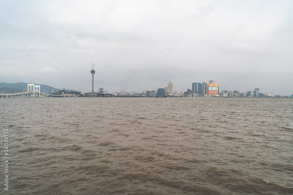 Macao city skyline