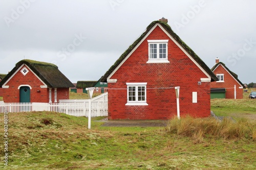 Häuser mit Reetdach, Fanö, Dänemark