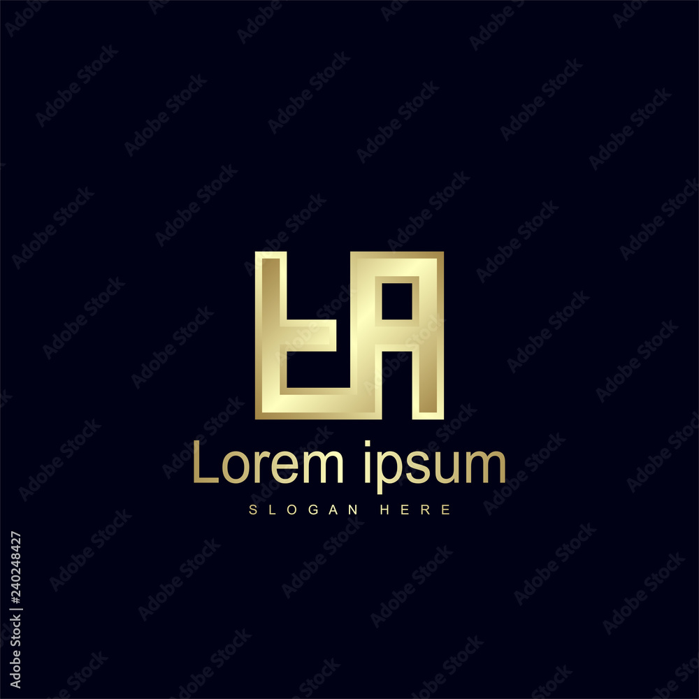 Initial Letter FA Logo Template Vector Design Initial Letter FA Logo Template Vector Design