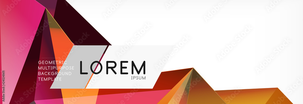 3d card on light backdrop. Abstract triangle pattern. Futuristic geometric background. 3d card on light backdrop. Abstract triangle pattern. Futuristic geometric background.