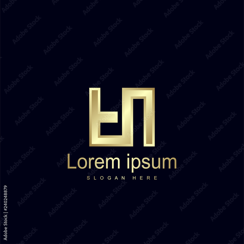 Initial Letter FN Logo Template Vector Design Initial Letter FN Logo Template Vector Design