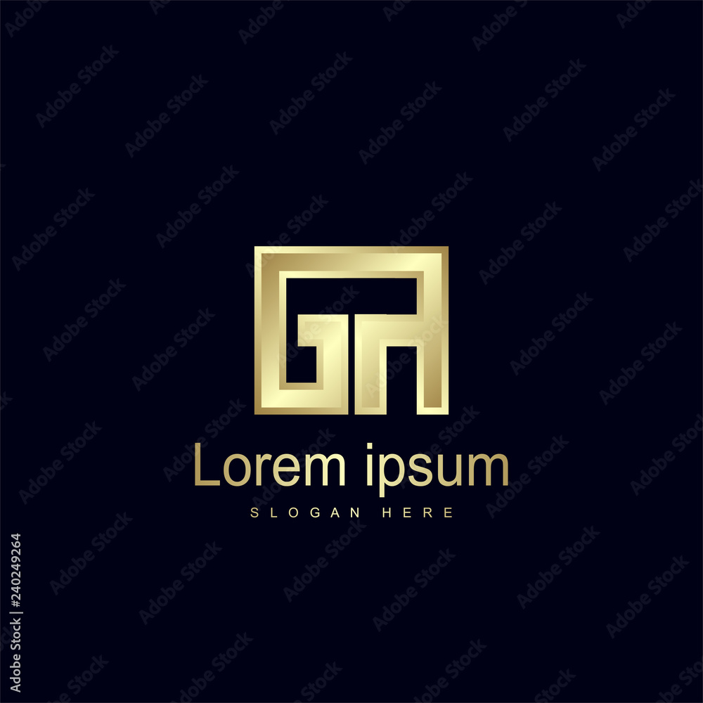 Initial Letter GA Logo Template Vector Design Initial Letter GA Logo Template Vector Design