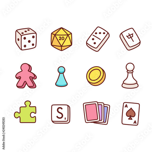 Board game icons photo