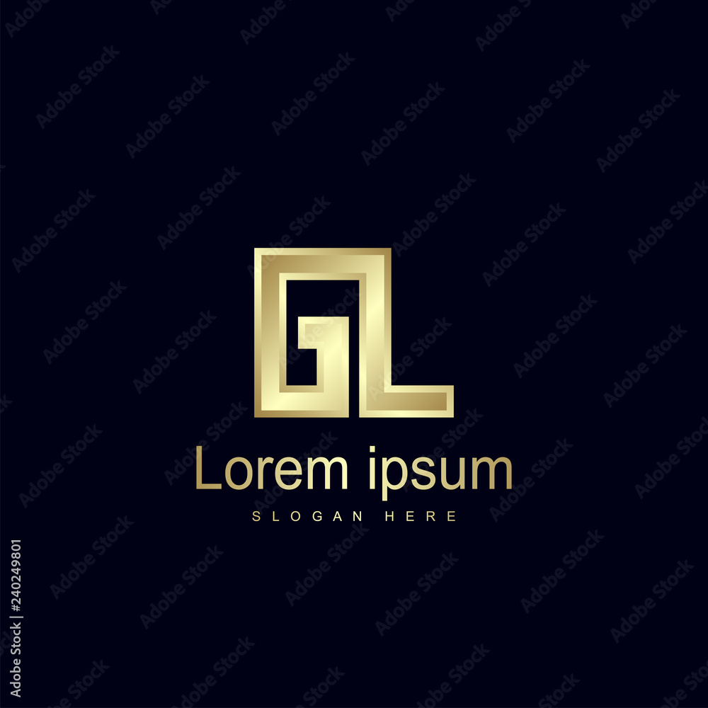 Initial Letter GL Logo Template Vector Design Initial Letter GL Logo Template Vector Design