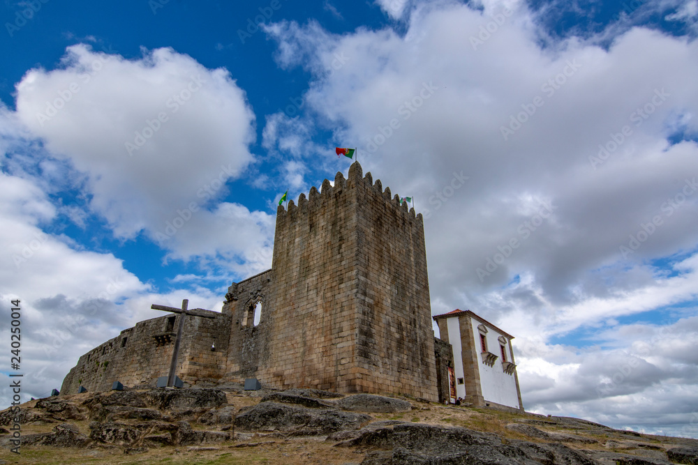 view of the Belmonte castle , Portugal view of the Belmonte castle , Portugal