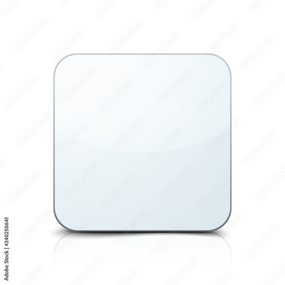 Clean Empty button illustration Clean Empty button illustration
