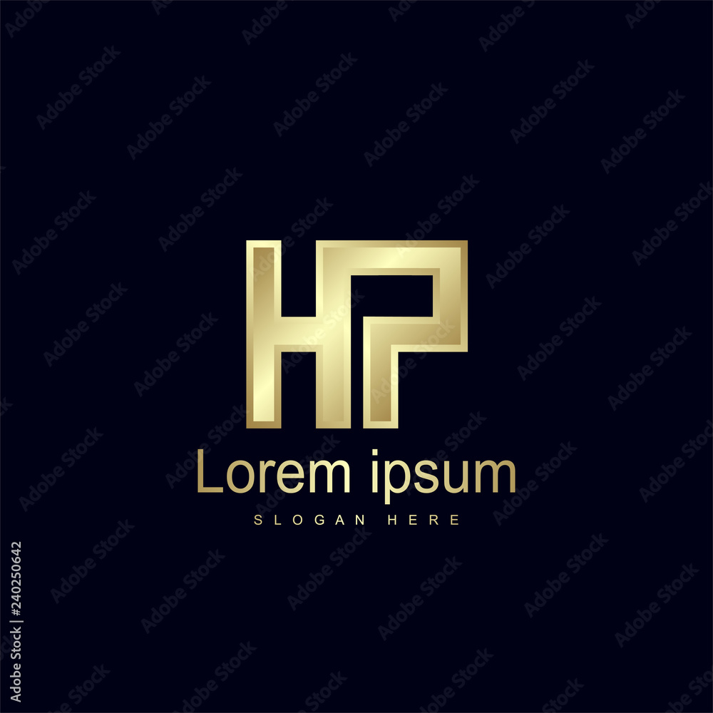 Initial Letter HP Logo Template Vector Design Initial Letter HP Logo Template Vector Design