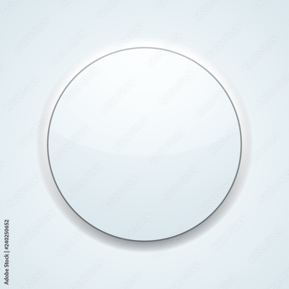 Clean Empty button illustration Clean Empty button illustration