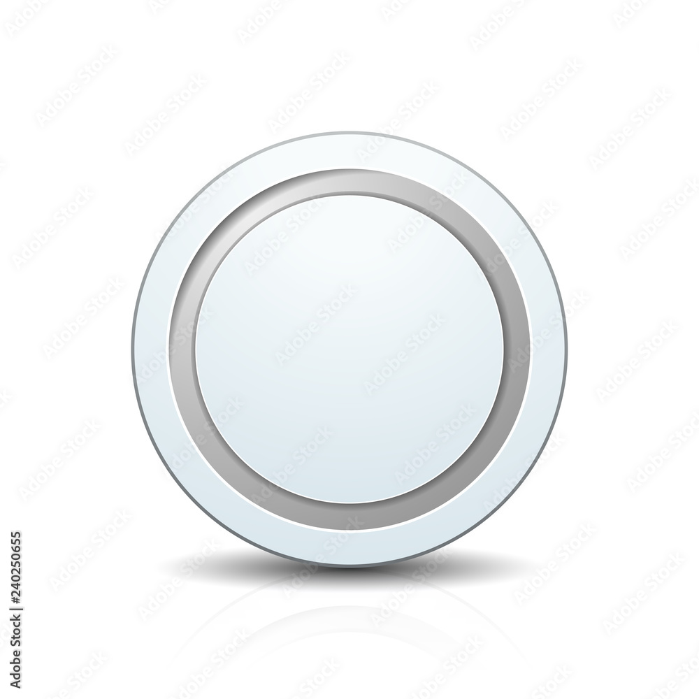 Clean Empty button illustration Clean Empty button illustration