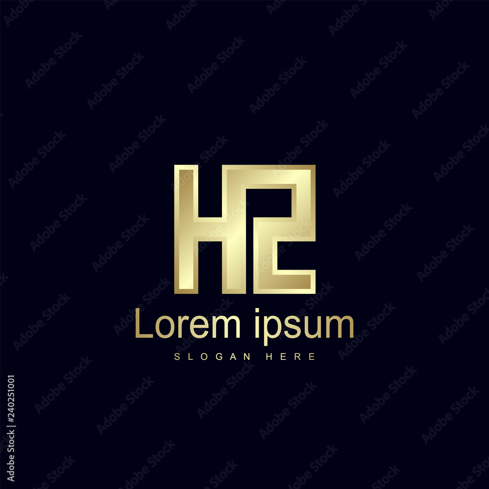 Initial Letter HZ Logo Template Vector Design Initial Letter HZ Logo Template Vector Design